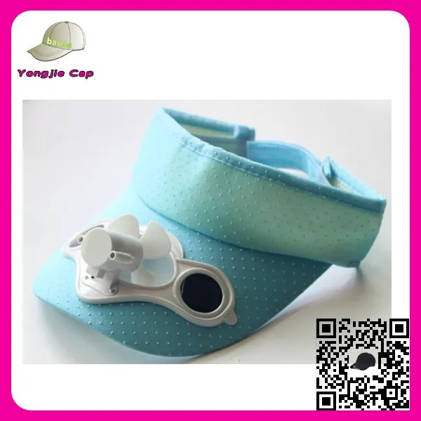 Wholesale Alibaba Trade Assurance Solar Cooling Fan Cap Custom Sun
