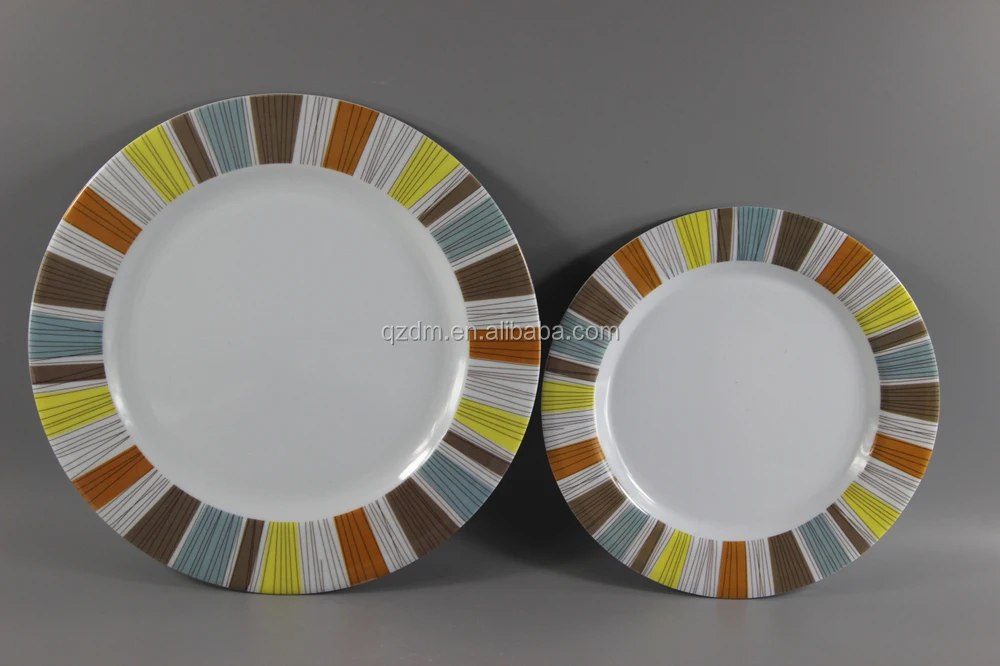 2015 Popular Design Melamine Round Plates