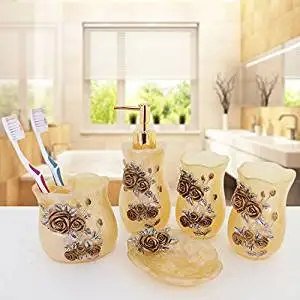 Five-bathroom set bathroom resin mug set simple wash the bathroom suite l