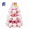 Custom Recycled Paper Cardboard Cup Cake display stand and Cake Pop Stand With Multi-tiers