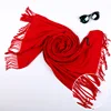 COSUM brand fashion frill plain alpaca shawl
