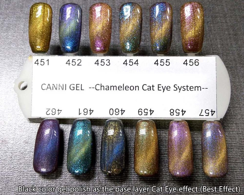 51024j 2016 neue canni nail art 7,3 ml 12 farben metall spiegel ... Wirkung der farben