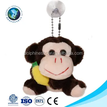 monkey plush keychain