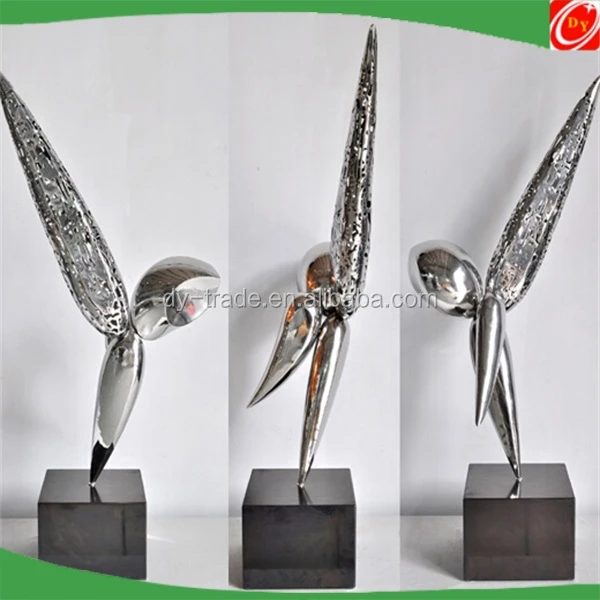 Garden Ornaments decorative bird animal Stainless Steel Sculpture