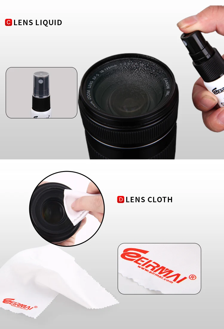 Professional camera lens cleaning kit