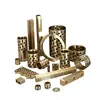 thick wall heavy duty slide bushing slide pads with graphite insert bronze bushing for heavy mechanical machines JDB JDF bush