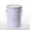 15-20 liter cheap round white metal paint/chemical bucket/pail/drum/can