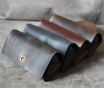 Free Shipping Sample Handmade Real Leather Eyeglass Cases ...