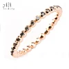 Fine Jewelry 18K Solid Rose Gold Natural Brown Diamond Color Gemstone Light Weight Eternity Ring