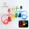 Plastic Portable Small size Foot Shape Hookah with LED Light Hookah shisha