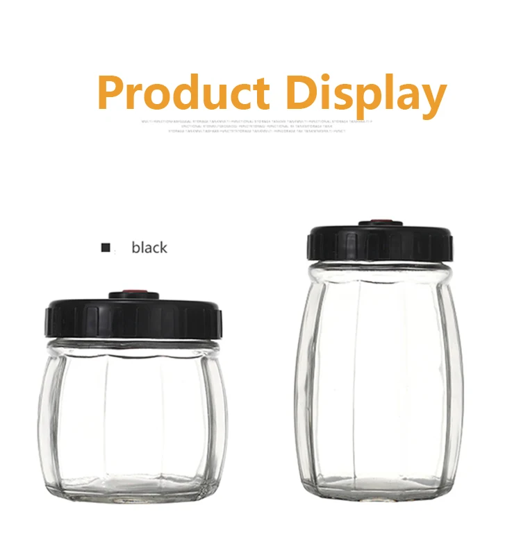 Pump Lid Glass Vacuum Storage Jar Bpa Free Buy Vacuum Storage Jar