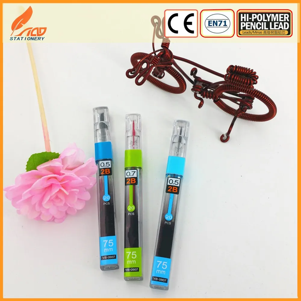 Black 0.7 Mm Resin Unbreakable Pencil Lead For Stationery Set Buy