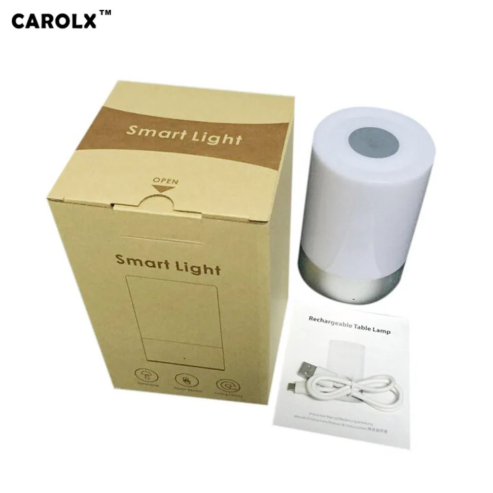 Led Desk Lamp Smart Bedroom Bedside Night Light Dimmable Led Table Lamp