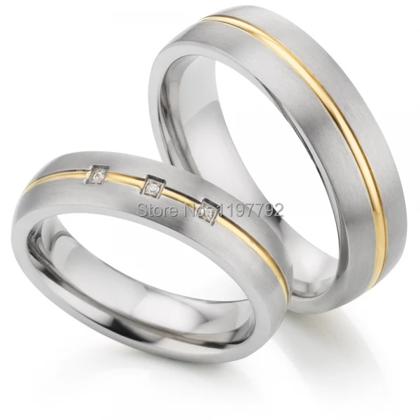 Buy Western Europe Custom His And Hers Lover Bridal Rings Titanium