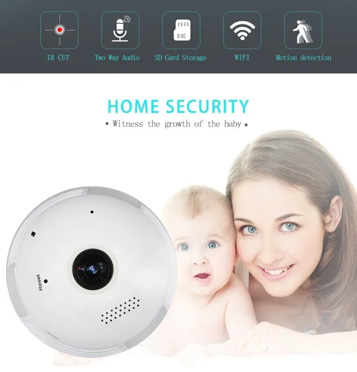 360 degree Camera Hidden Camera Security Bulb Light IP Wireless Webcam Wifi HD Camera