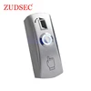 Good Quality Zinc Alloy Panel Push Button Door Release Exit Switch with Blue LED Light for Access Control