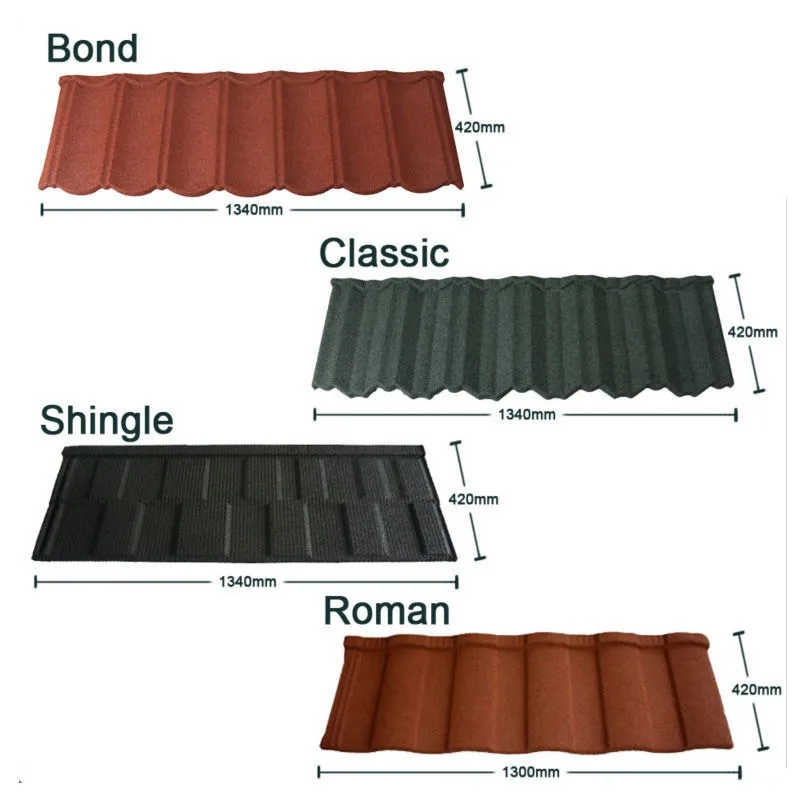 New Arrival Product Zinc Roof Tiles Zimbabwe Stone Coated Metal