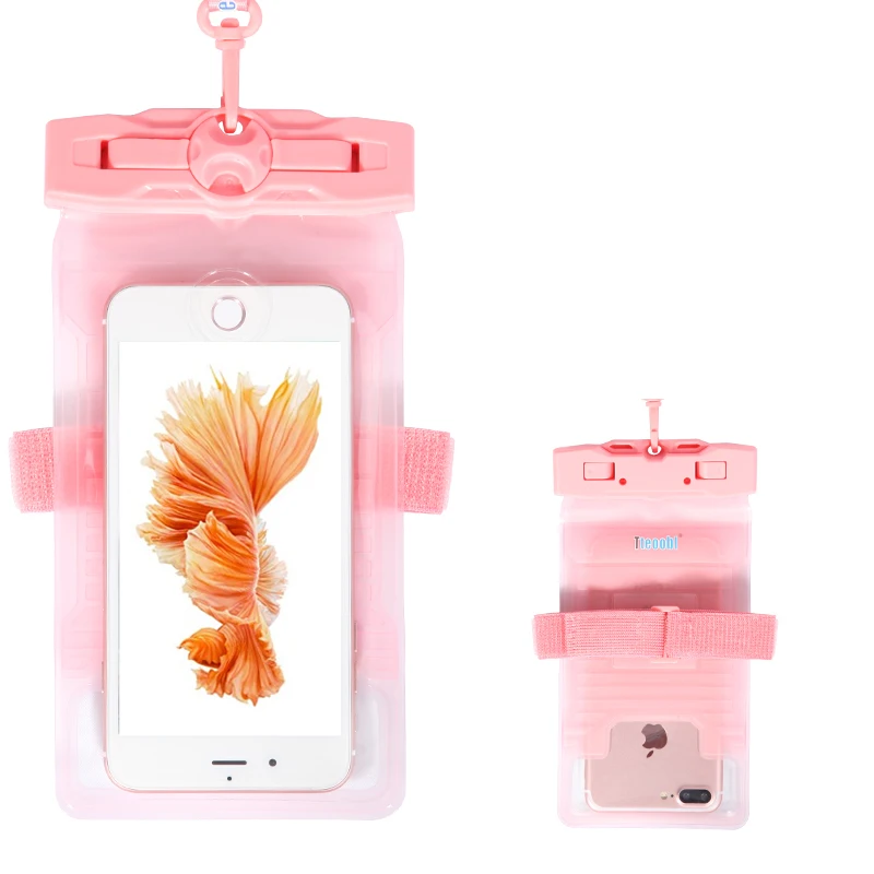 Custom Transparent Pvc Waterproof Phone Bag Drifting For Water Sport