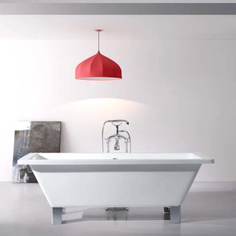 Chinese importers white surface bathtub DM-210 bathtub acrylic baby with metal foot bathtub