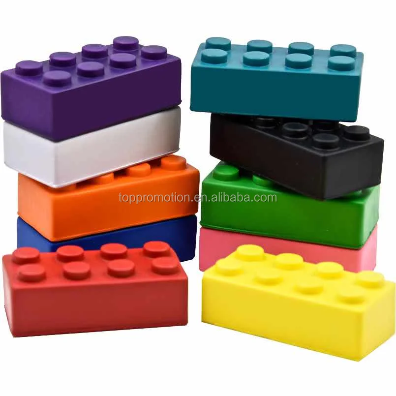Pu Stress Reliever Building Blocks,Stress Toy Ball,Promotional Logo