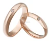 Special new solid rose gold wedding ring