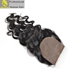 Luxefame Wholesale Top Grade Silk Base Closure,Brazilian Human Hair Body Wave/Silky Straight Wave 4x4 Silk Closure