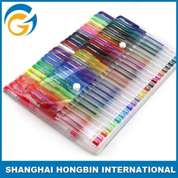 Multi Color Gel Ink Pen Set With 12/24/36/60 Colors Free Samples Gel