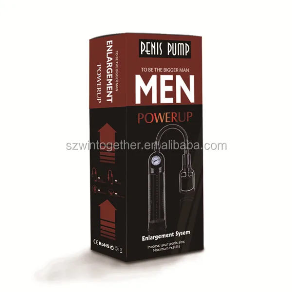 Hand free gas-pressure meter penis enlargement pump erection