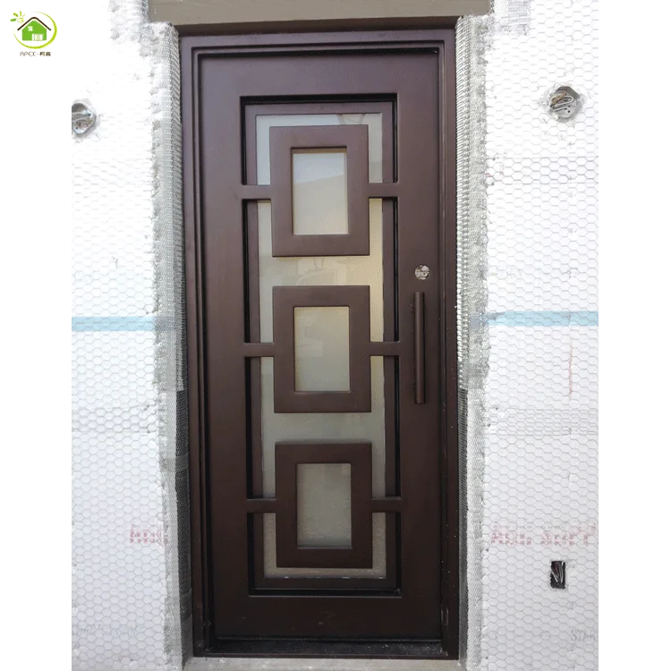 Modern Solid Wrought Iron Material Doors Gates - Buy Modern Iron Door