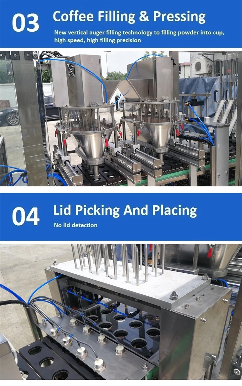 10 KFP-8 Automatic K-CUP coffee capsule filling and sealing machine