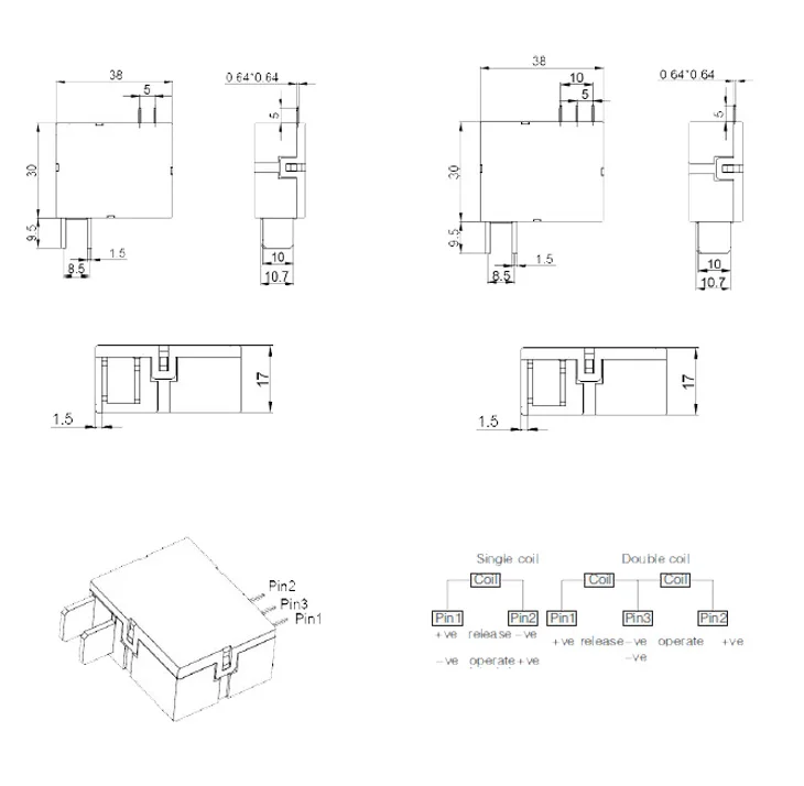 High Quality Prepayment Energy Meter 12 Volt Dc Latching Relays // 24v