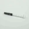 Refillable 1ml cbd oil glass luer lock syringe with measurements long glass syringe luer cap syringe