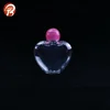 50ml clear heart shape pet plastic bottle with screw cap