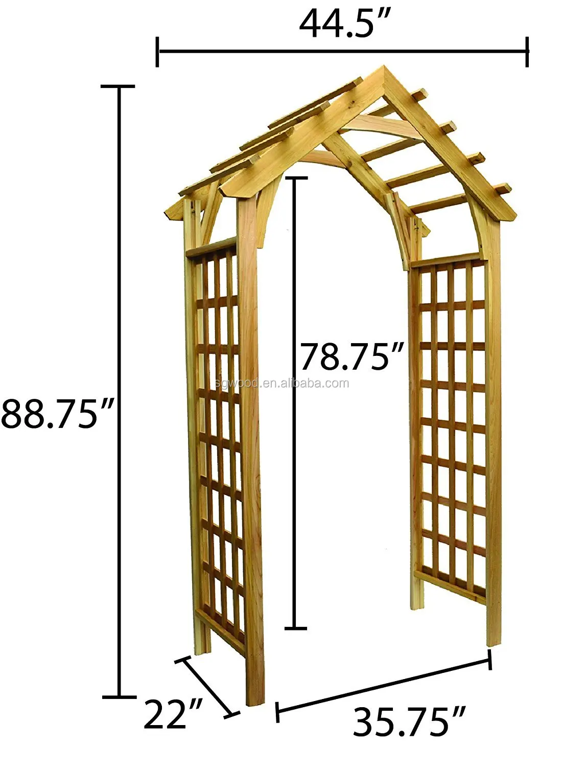 Sengong 木花园建筑gable 凉亭格子栅栏与格子边雪松超过7 英尺高 Buy 格子花园围栏 木格子围栏 乔木格子product On Alibaba Com