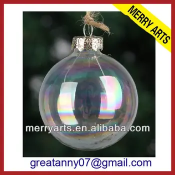 Alibaba China Manufacturer Clear Glass Christmas Balls 