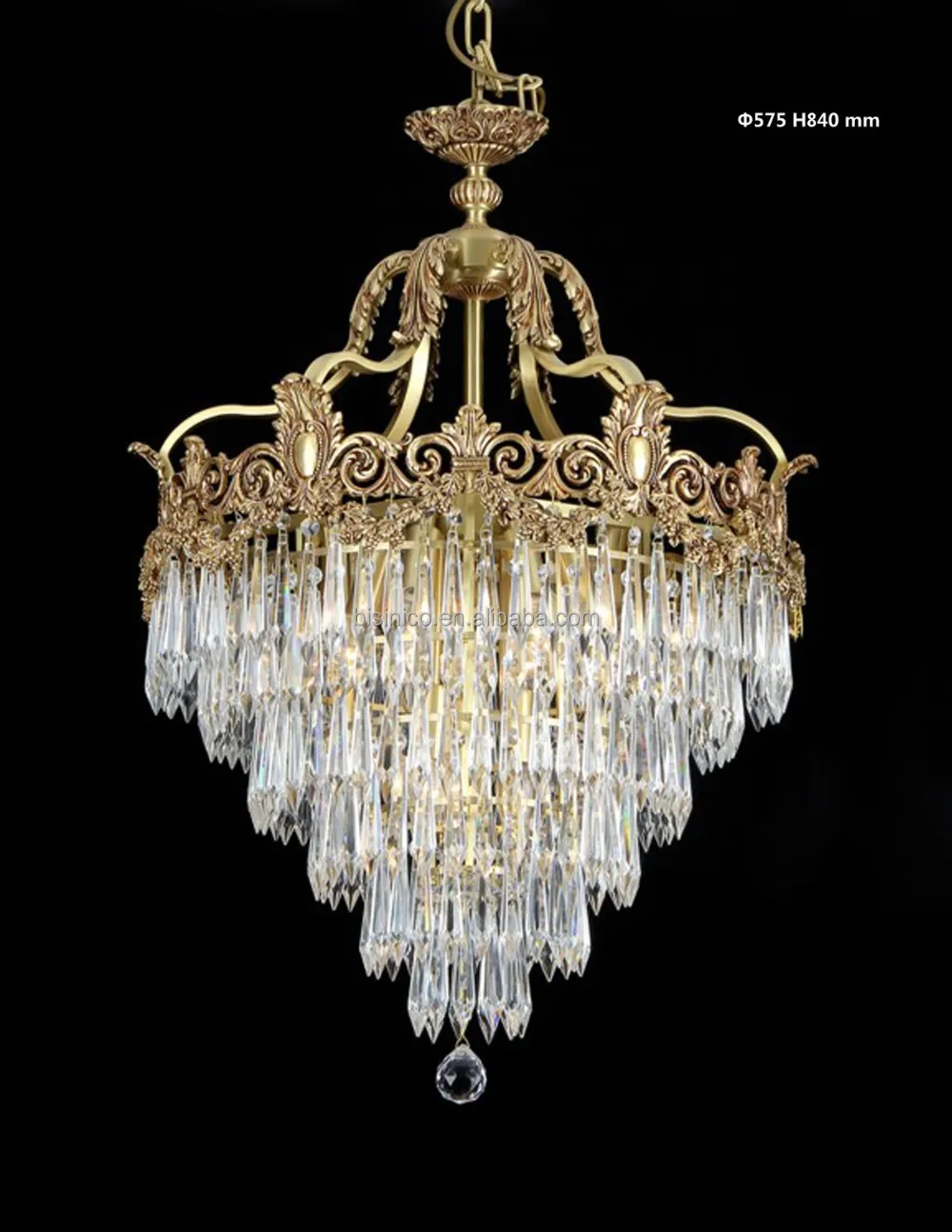 Stile rococò di cristallo lampadario in bronzo/home decor retro in ...