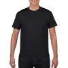 Basic casual style 100% cotton blank o-neck black men's T-shirts