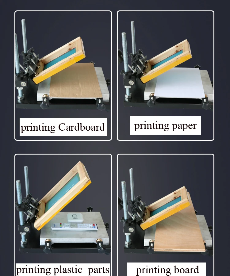 High Speed Screen Printing Machine Cheap Cost Flatbed Hand Screen