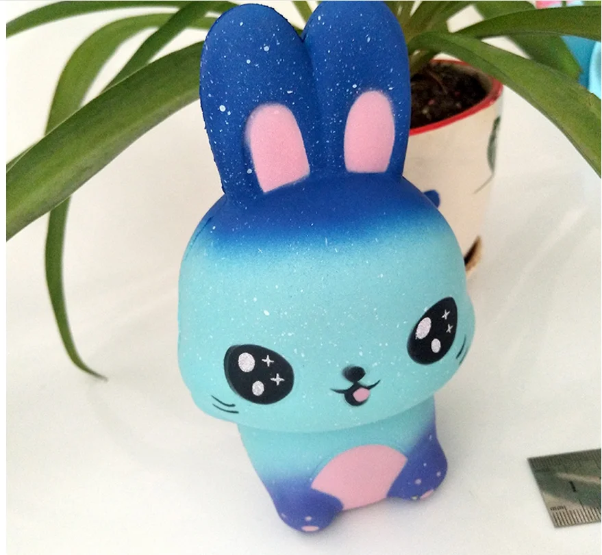 New Kawaii jumbo Cute Squishy simulation Rainbow rabbit Cream Scented soft Slow Rising Squeeze Toy Stress Reliever kids gifts
