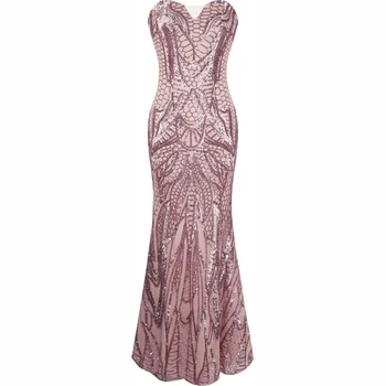 B32505a Oem Latest Design China Factory Off,shoulder Gold Sequined Gown Women Evening Dress , Buy Pink Arabic Evening Gowns Dresses,Greek Gowns