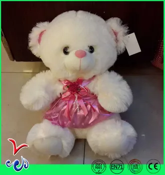 white plush teddy bear