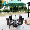 classic patio rattan dining tables and chairs sets for coffee shop