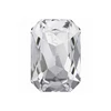 Yiwu rhinestone supplier bridal veil accessories 4627 Octagon transparent glass silver foil back stone wholesale gem stone