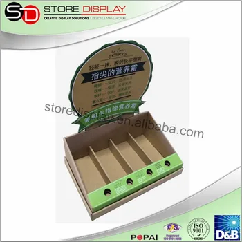 Customized Cardboard Displayer With Creative Deisgn Counter Display Box Division Plate Skin Care Customized Cardboard Displayer With Creative Deisgn Counter Display Box Division Plate Skin Care