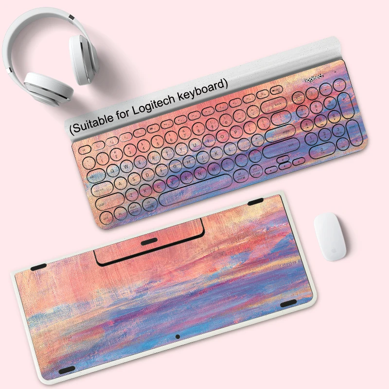 Custom Printing Removable Design Laptop Keyboard Skin For Logitech K780