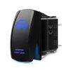 Backlit Bumper Lights, Rocker Switch Kit, On/Off LED Light, 20A, 12V, Toggle, Blue