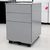 Assembled Mobile 3 Drawer White Under Desk Pedestal File Cabinet