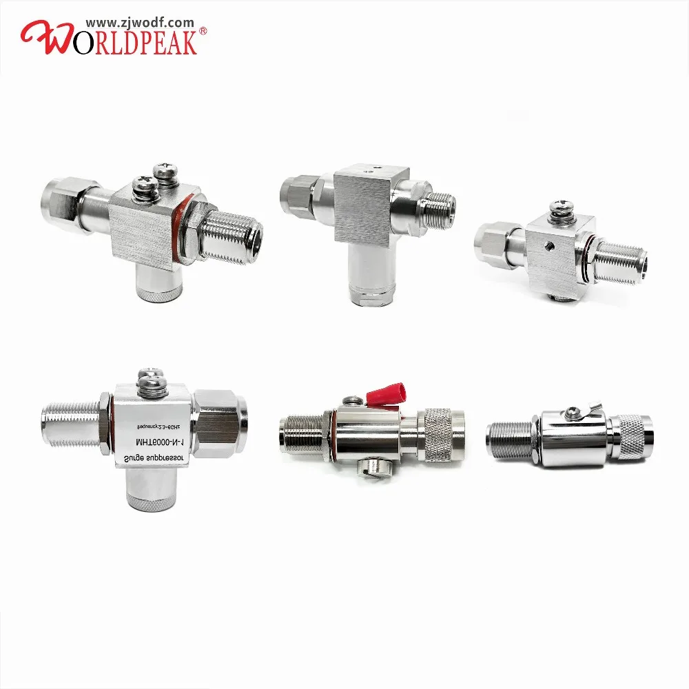 03g 06g N Male To Female Bulkhead Rf Surge Arrester Arrestor