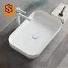 Pure white solid surface sink wc basin/ toilet hand wash basins/ mini wash basin