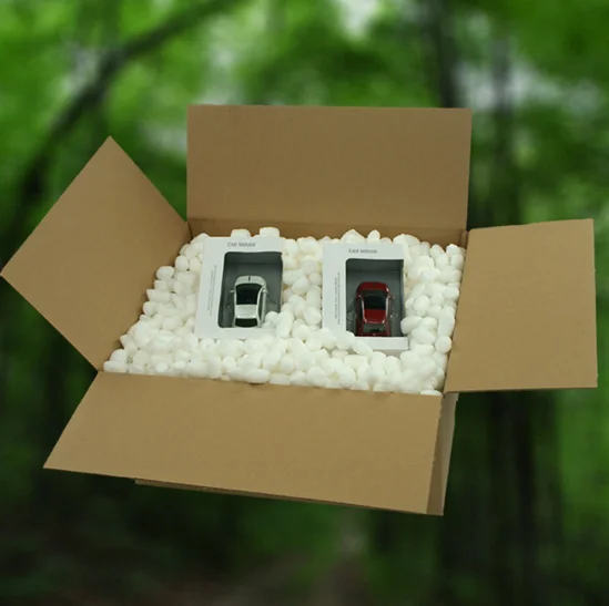 Ecofriendly corn starch foam packing peanuts shockproof, View foam